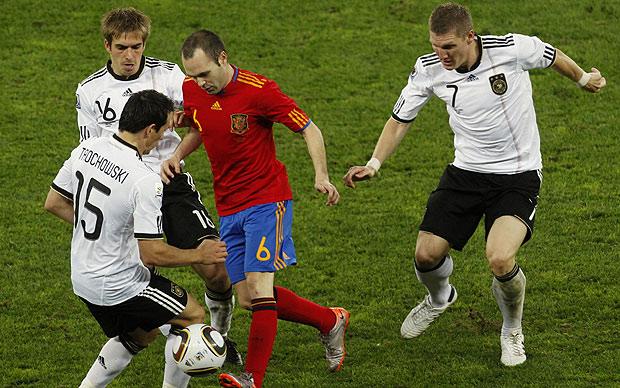 Iniesta Spain 2010 WC SEMI FINAL Soccer Jersey M SKU# P47902