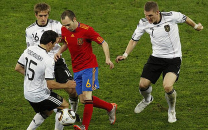 Iniesta Spain 2010 WC SEMI FINAL Soccer Jersey M SKU# P47902
