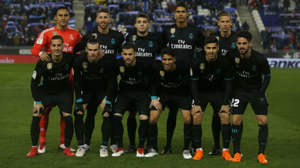 Isco Real Madrid 2017 2018 Long Sleeve Away Soccer Jersey Shirt L SKU# B31088 Adidas