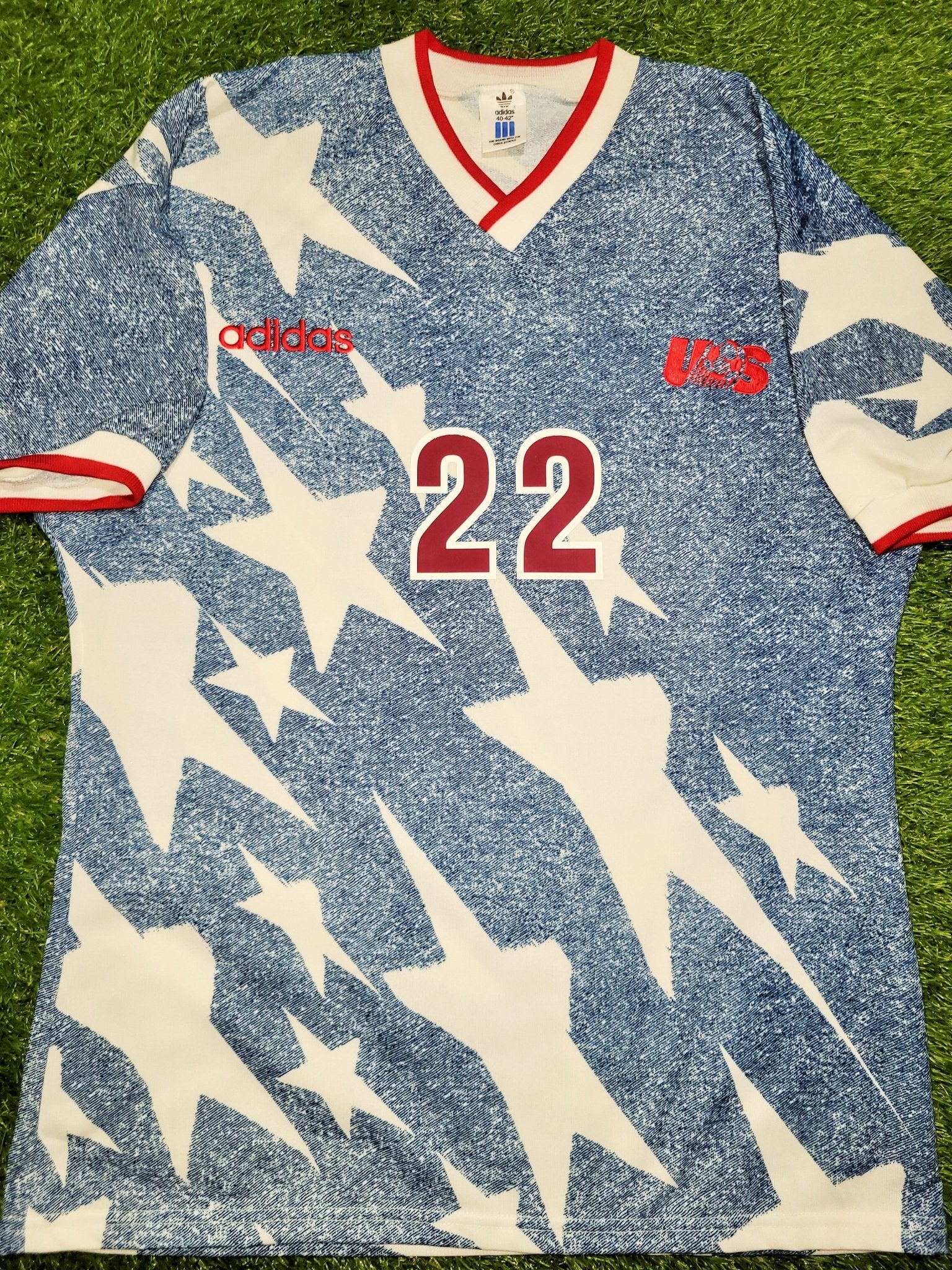 【美品】Lalas adidas 94 W杯アメリカ代表 ユニフォーム ララス adidas サッカー 94 W杯 アメリカ代表 ユニフォーム ララス ウェア