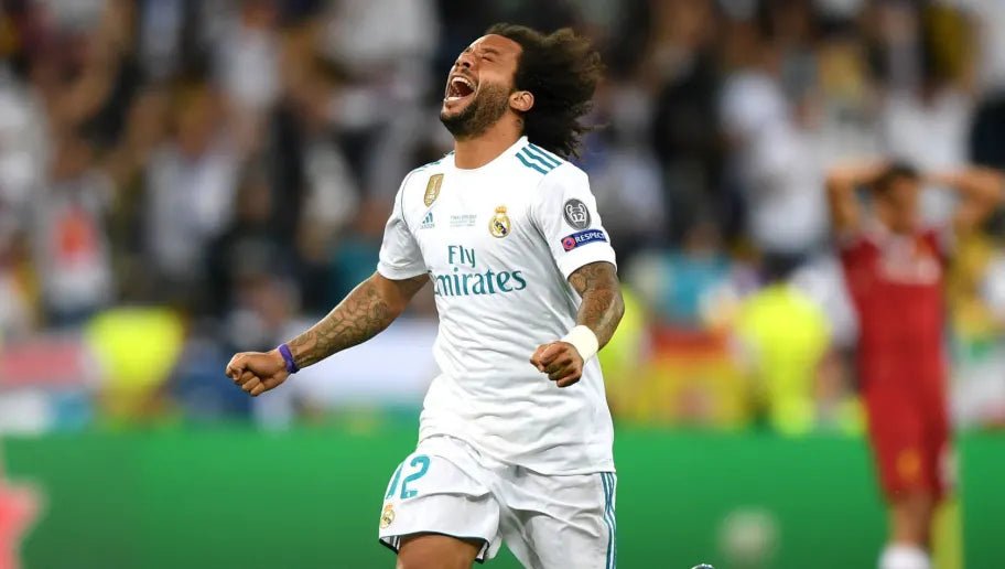 Marcelo Real Madrid 2017 2018 UEFA FINAL Long Sleeve Soccer Jersey Shi foreversoccerjerseys