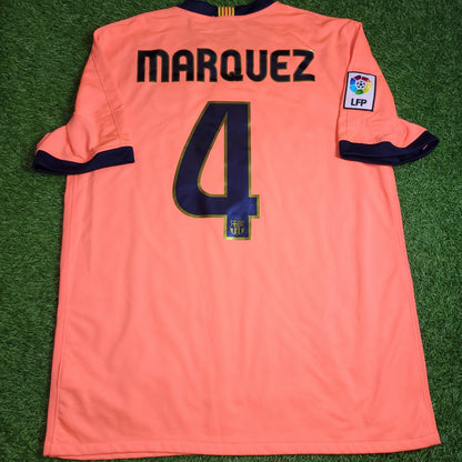 Marquez Barcelona 2009 2010 Away Soccer Jersey Shirt L SKU 355020 - 870 Nike