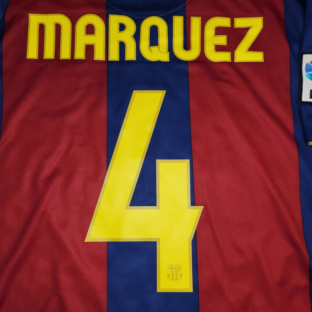 Marquez Barcelona Anniversary Home 2007 2008 Soccer Jersey