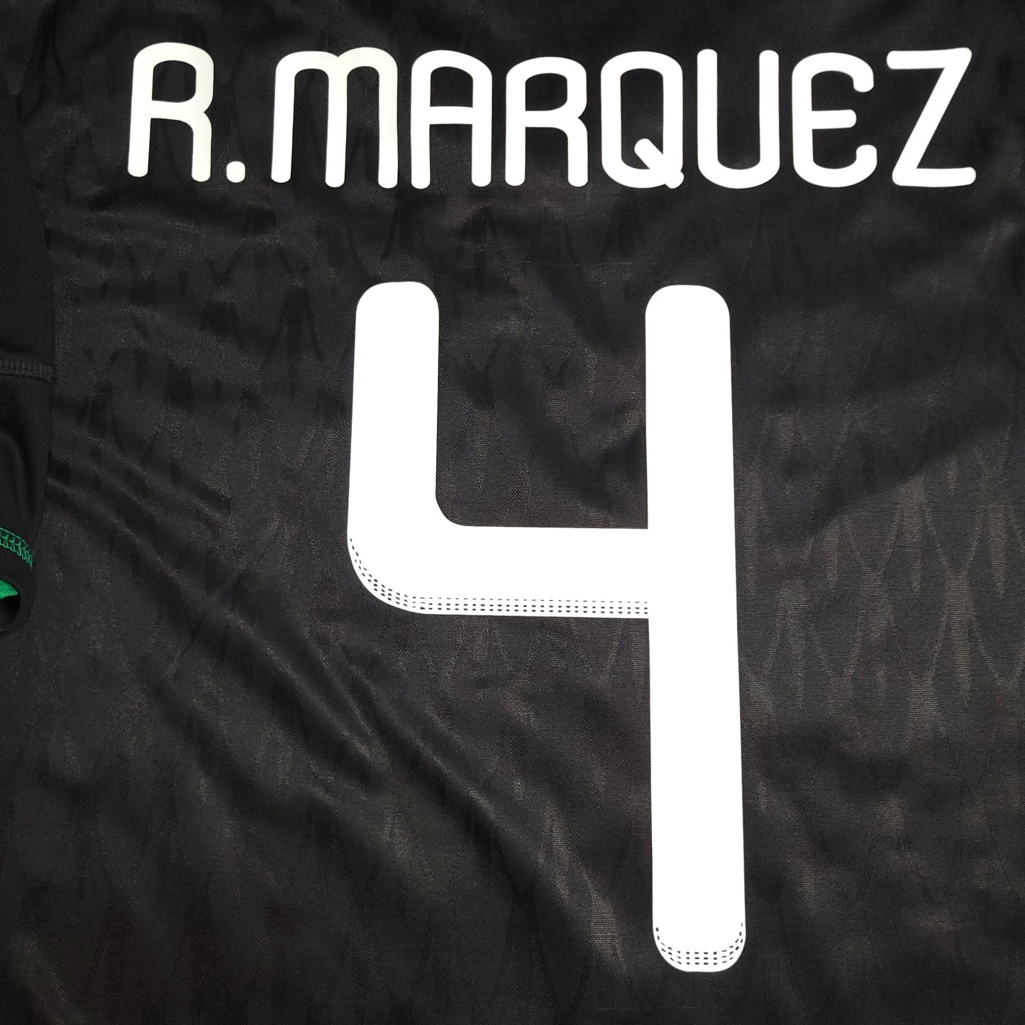 Marquez Mexico 2010 WORLD CUP Away Black Soccer Jersey Shirt L SKU# P41397 Adidas