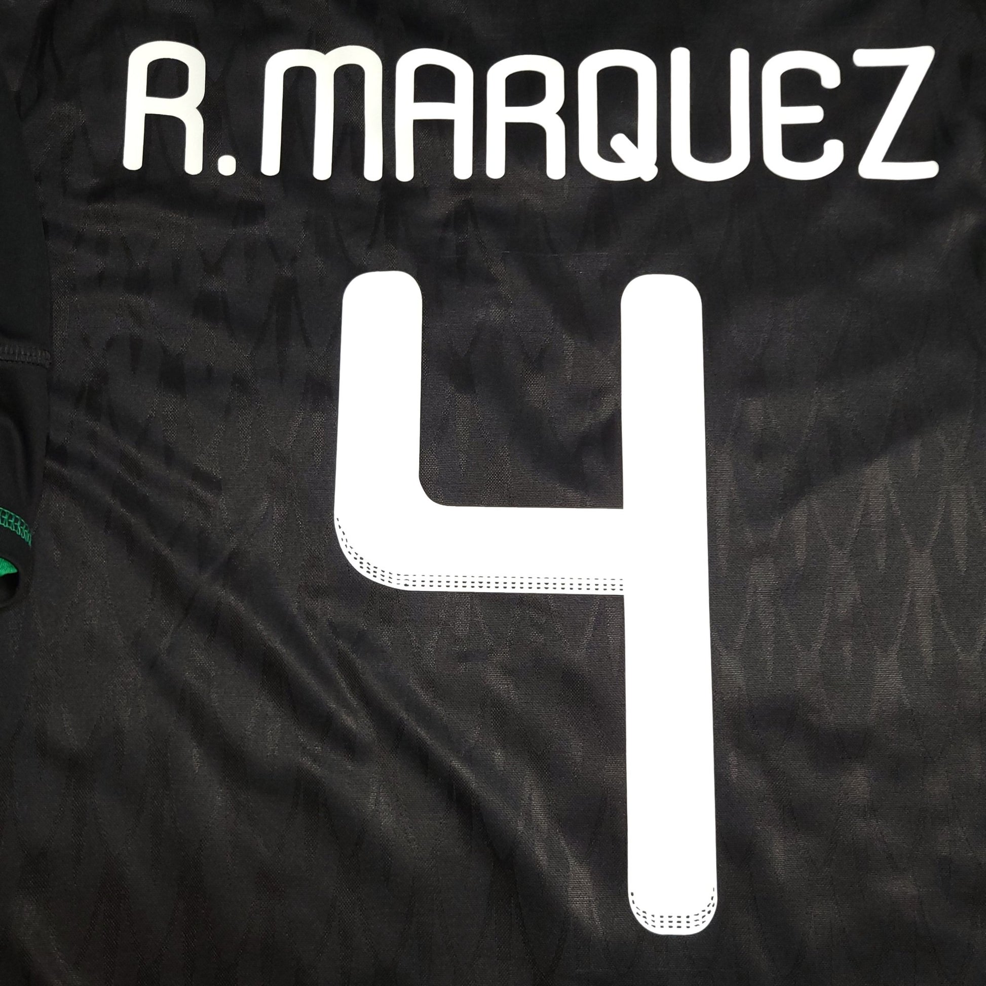 Marquez Mexico 2010 WORLD CUP Away Black Soccer Jersey Shirt L SKU# P41397 Adidas