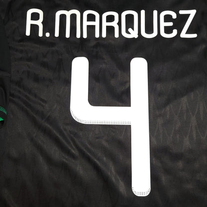 Marquez Mexico 2010 WORLD CUP Away Black Soccer Jersey Shirt L SKU# P41397 Adidas