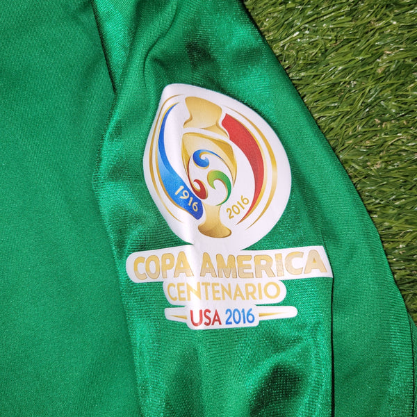 Marquez Mexico 2016 GOLD CUP Long Sleeve Soccer Jersey Shirt L SKU# AC2724 Adidas