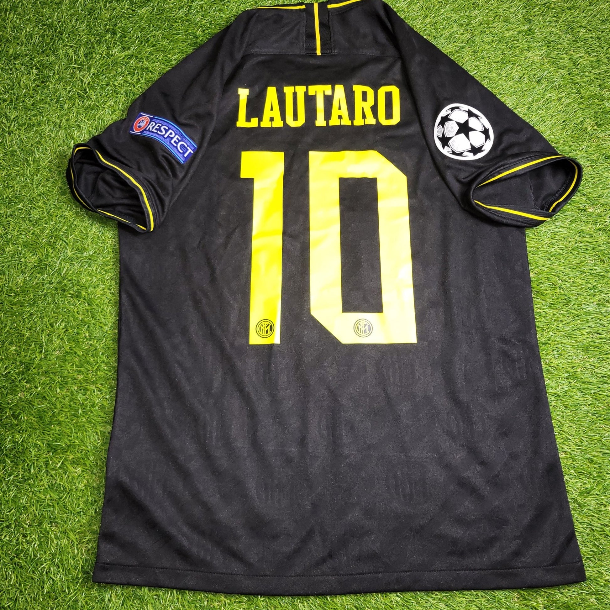 Martinez Inter Milan 2019 2020 UEFA Third Soccer Jersey Shirt M SKU AT0031 - 011 Nike