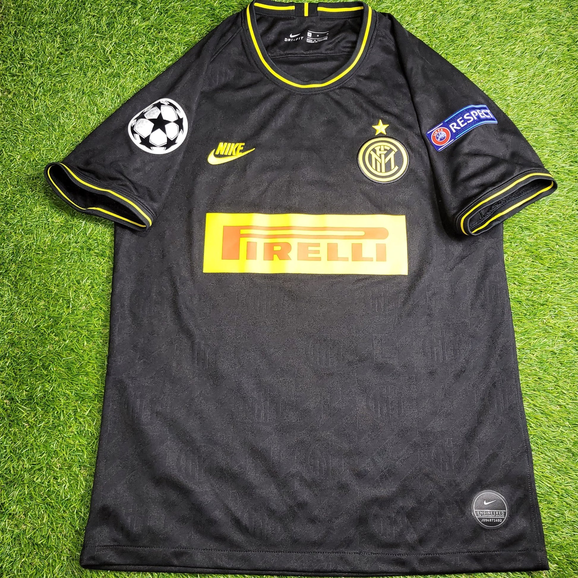 Martinez Inter Milan 2019 2020 UEFA Third Soccer Jersey Shirt M SKU AT0031 - 011 Nike