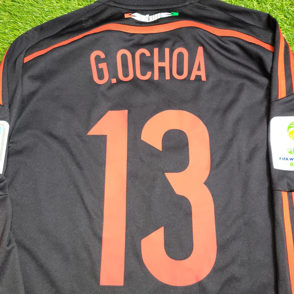 Memo Ochoa Mexico 2014 WORLD CUP GK Soccer Jersey Shirt L SKU# G86995 Adidas