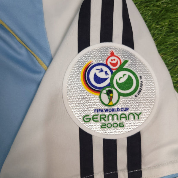 Messi Argentina 2006 WORLD CUP Home Soccer Jersey Shirt L SKU# 739802 AZB001 Adidas