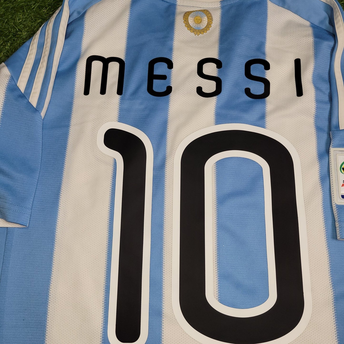 Messi Argentina 2010 WORLD CUP Home Soccer Jersey Shirt M SKU P79919 Adidas
