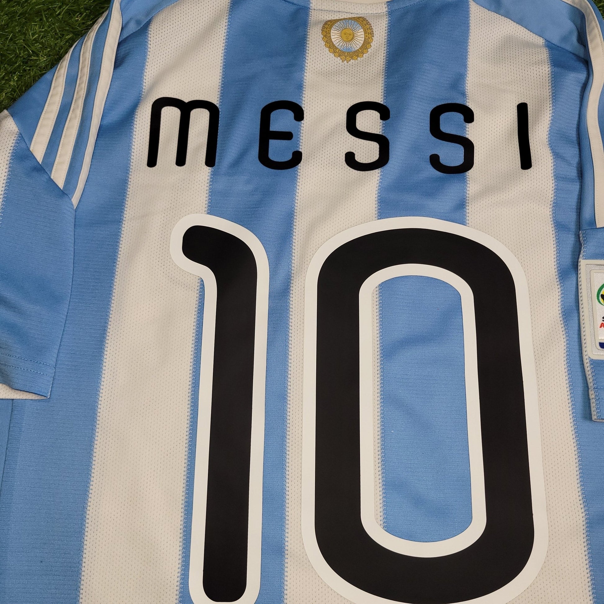 Messi Argentina 2010 WORLD CUP Home Soccer Jersey Shirt M SKU P79919 Adidas