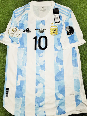 Messi Argentina 2020 2021 2022 COPA AMERICA FINAL PLAYER ISSUE Home Soccer Jersey Shirt BNWT L SKU# FS6568 Adidas