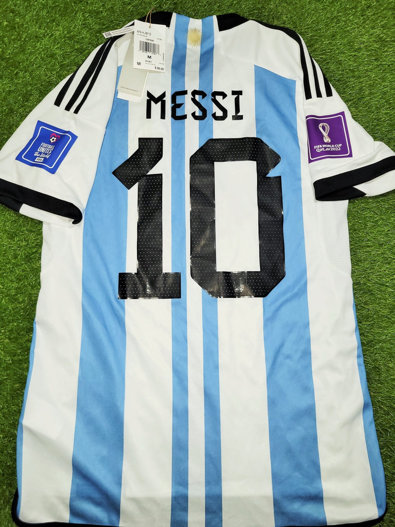 Messi Argentina 2022 WORLD CUP FINAL Home Soccer Jersey Shirt BNWT M S messi-argentina-2022-world-cup-final-home-soccer-jersey-shirt-bnwt-m-s