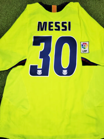 Messi Barcelona 2005 2006 Away Soccer Jersey Shirt XL SKU# 195971 Nike