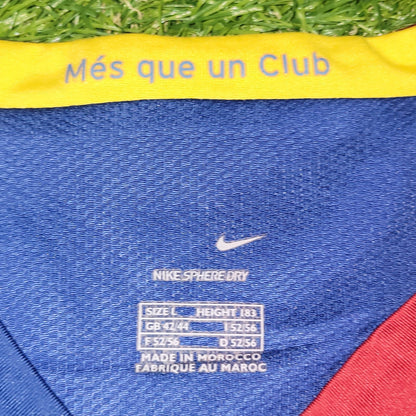 Messi Barcelona 2006 2007 Home Soccer Jersey Shirt L SKU F6AOM 146980 Nike