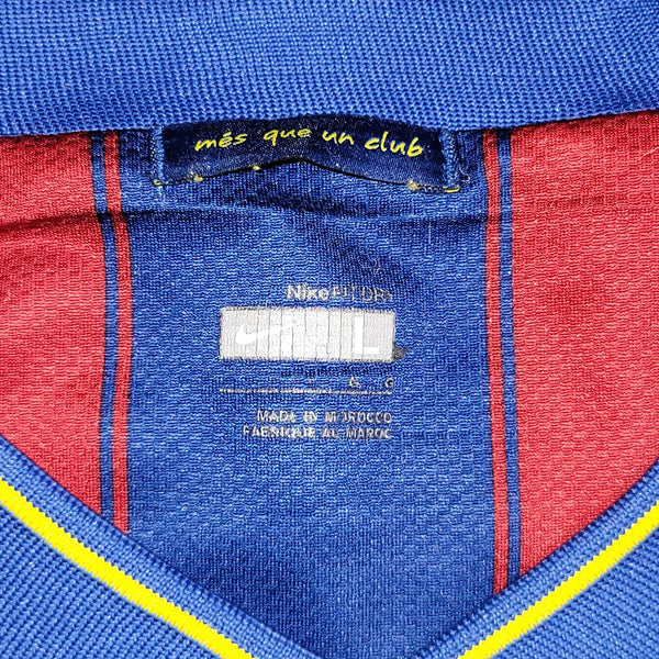 Messi Barcelona 2009 2010 Home Soccer Jersey Shirt L SKU# 343808 - 496 Nike