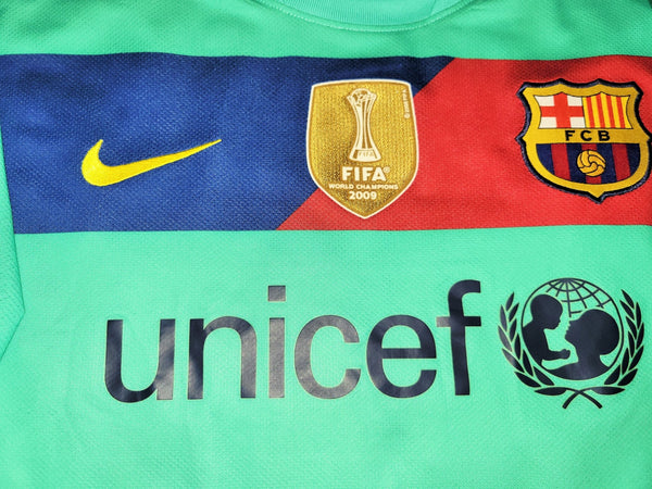 Messi Barcelona 2010 2011 Away Soccer Jersey Shirt XL SKU# 382358-310 Nike