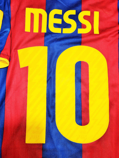 Messi Barcelona 2010 2011 Home PLAYER ISSUE Soccer Jersey Shirt L SKU# 406809-486 Nike