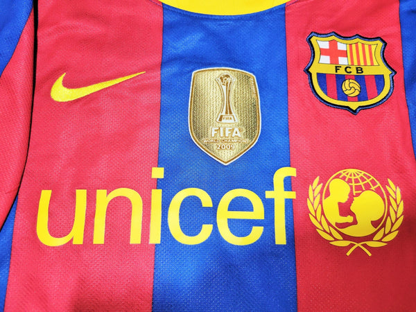 Messi Barcelona 2010 2011 Home PLAYER ISSUE Soccer Jersey Shirt L SKU# 406809-486 Nike