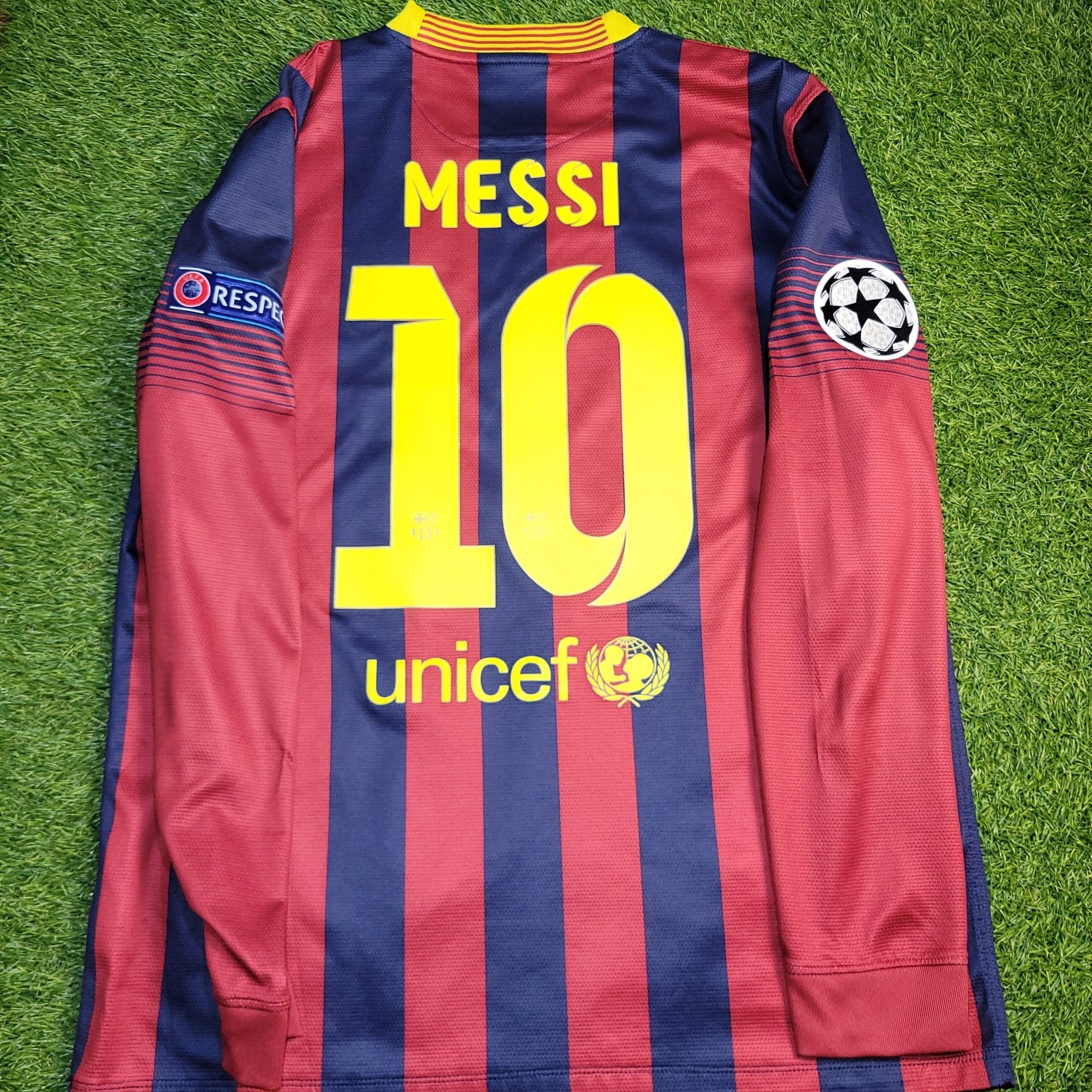 Nike FC Barcelona MESSI 2014 ユニフォーム Nike Messi 10 Barcelona 2014 Kids XL 7-8 YRS Jersey Qatar