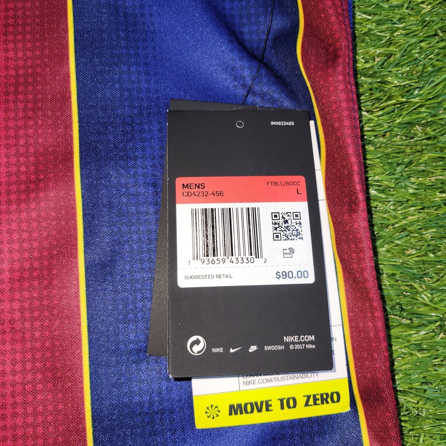 Messi Barcelona 2020 2021 COPA DEL REY LAST SEASON Home Soccer Jersey Shirt BNWT L SKU CD4232 - 456 Nike