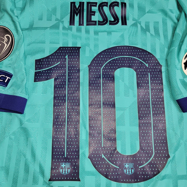 Messi Barcelona Player Issue Vaporknit 2019 2020 Third Soccer Jersey Shirt XL SKU# AR9343 - 310 foreversoccerjerseys