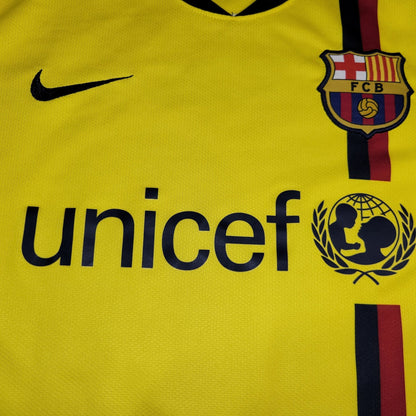Messi Barcelona TREBLE SEASON 2008 2009 Away Soccer Jersey Shirt M SKU# 286787 - 760 Nike