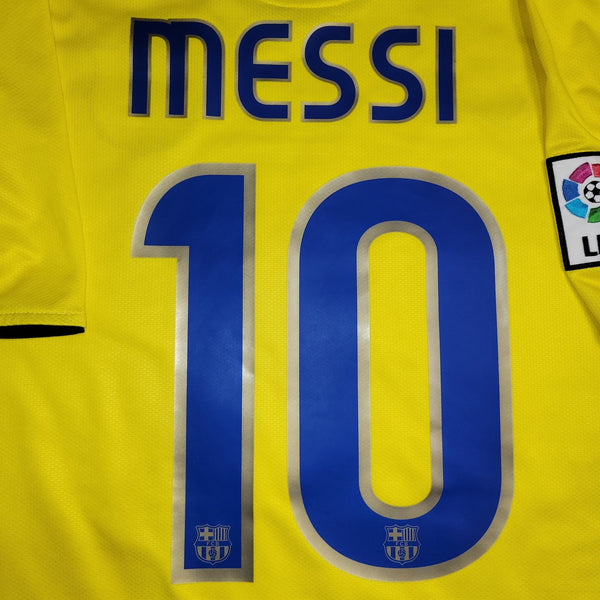 Messi Barcelona TREBLE SEASON 2008 2009 Away Soccer Jersey Shirt M SKU# 286787 - 760 Nike