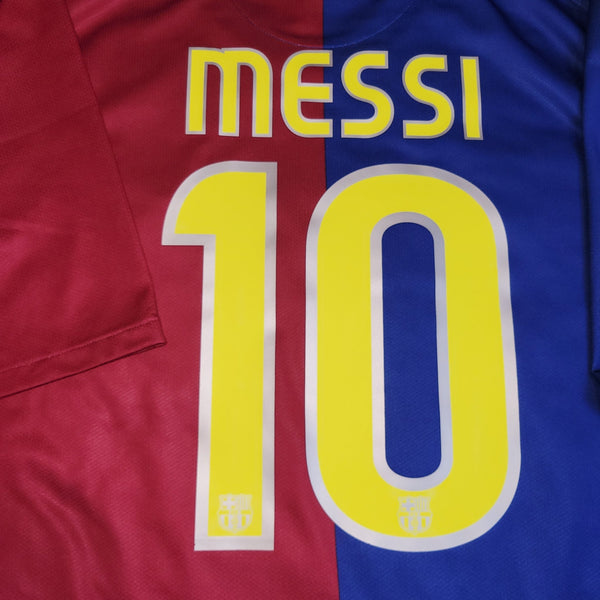 Messi Barcelona TREBLE SEASON 2008 2009 Home Soccer Jersey Shirt XL SKU# 286784 - 655 Nike