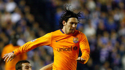 Messi Barcelona 2007 2008 Third Long Sleeve Soccer Jersey M SKU# 244795-818