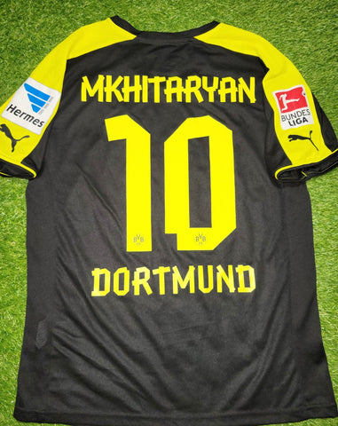 Mkhitaryan Borussia Dortmund 2013 2014 Away Soccer Jersey Shirt M SKU# 743558 Puma