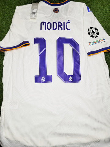 Modric Real Madrid 2021 2022 UEFA FINAL PLAYER ISSUE Soccer Jersey Shirt BNWT XL SKU# GQ1360 Adidas