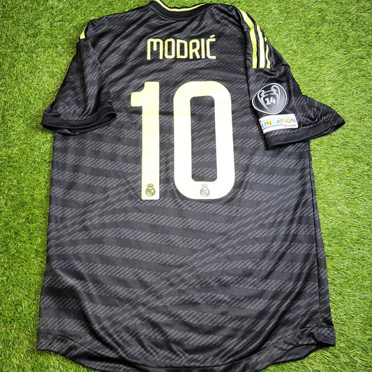 Modric Real Madrid 2022 2023 Third UEFA PLAYER ISSUE Soccer Jersey Shirt L SKU HI1657 Adidas
