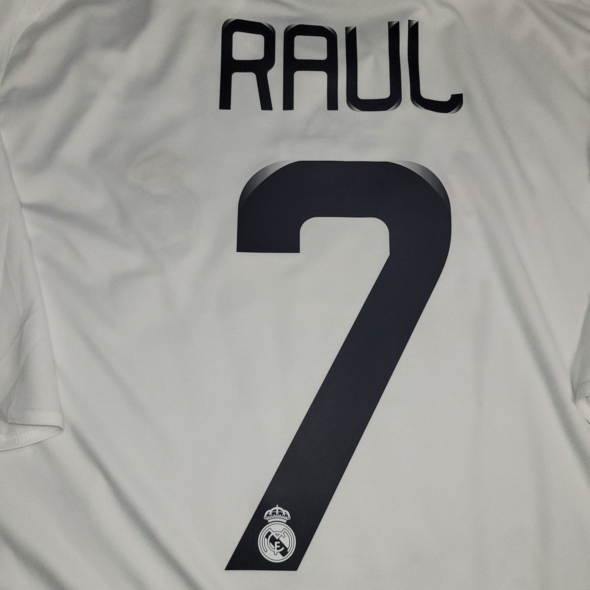 Raul Real Madrid 2008 2009 UEFA Home Soccer Jersey Shirt XL SKU 051101 Adidas