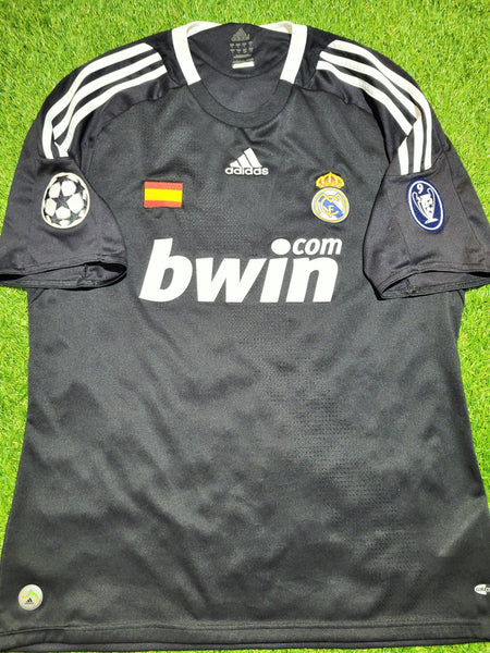 Raul Real Madrid 2008 2009 UEFA Third Soccer Jersey Shirt L SKU# 685420 Adidas