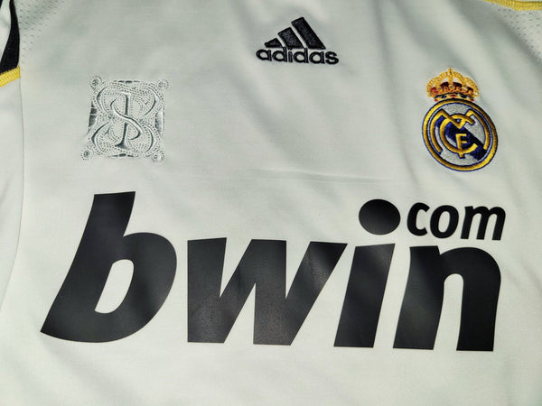 Raul Real Madrid 2009 2010 Soccer Jersey Shirt M SKU# E84352 Adidas