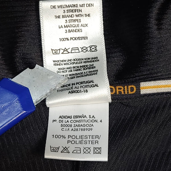 Raul Real Madrid UEFA FINAL 1999 2000 Away Soccer Jersey Shirt L SKU# 627113 ASR001/02 Adidas
