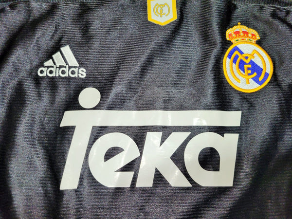 Redondo Real Madrid Black Away UEFA FINAL 1999 2000 Soccer Jersey XL SKU# 627113 ASR001/02 Adidas