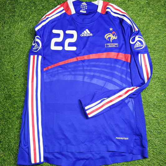 Ribery France 2008 Player Issue Long Sleeve Soccer Jersey Shirt M SKU# 646339 Adidas