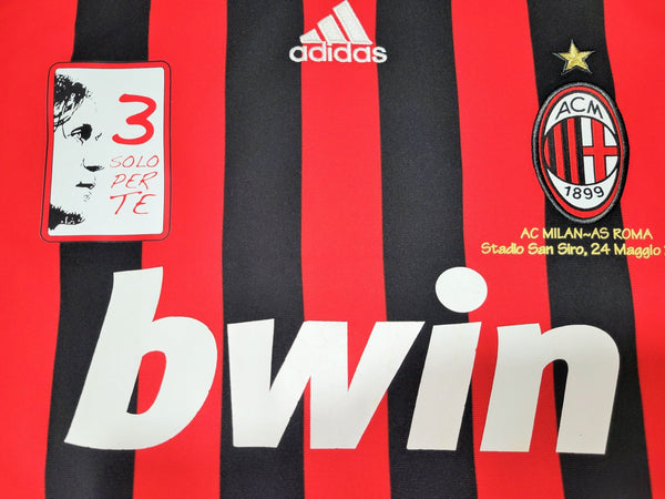 Ronaldinho AC Milan 2009 2010 MALDINI FAREWELL MATCH Soccer Jersey Shirt L SKU# E84210 Adidas