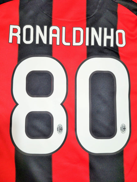Ronaldinho AC Milan 2010 2011 Home Soccer Jersey Shirt XL SKU# P96288 Adidas