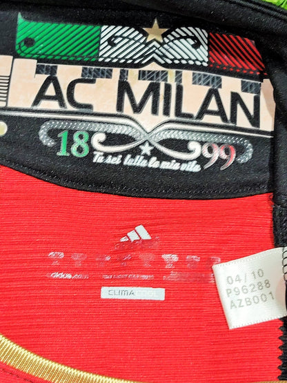Ronaldinho AC Milan 2010 2011 Home Soccer Jersey Shirt XL SKU# P96288 Adidas