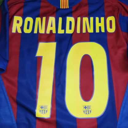 Ronaldinho Barcelona 2005 2006 Soccer Jersey Shirt M Nike