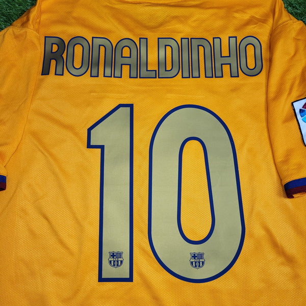 Ronaldinho Barcelona 2006 2007 Away Soccer Jersey Trikot Shirt L SKU# 146982 foreversoccerjerseys