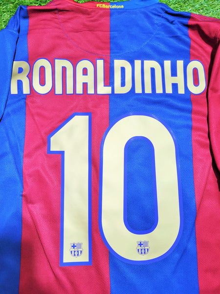 Ronaldinho Barcelona 2006 2007 Home Soccer Jersey Shirt M SKU# F6AOM 146980 Nike