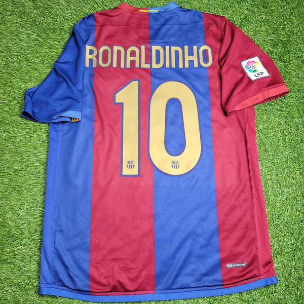 Ronaldinho Barcelona 2006 2007 Home Soccer Jersey Shirt M SKU# F6AOM 146980 Nike