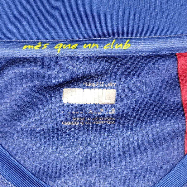 Ronaldinho Barcelona Anniversary 2007 2008 Soccer Jersey Shirt L SKU# 237741 - 655 Nike