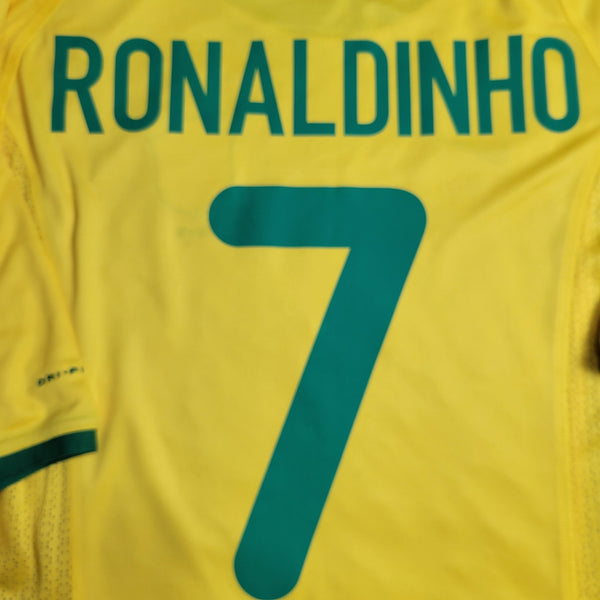 Ronaldinho Brazil 2000 Home Soccer Jersey Shirt BNWT M Nike